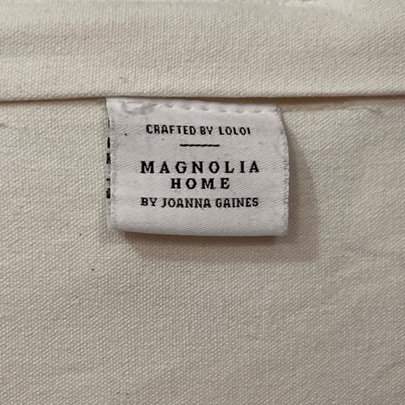 Magnolia Home Joanna Gaines Blue Ivory Wool Blend Loloi Pillow - Picture 6 of 8